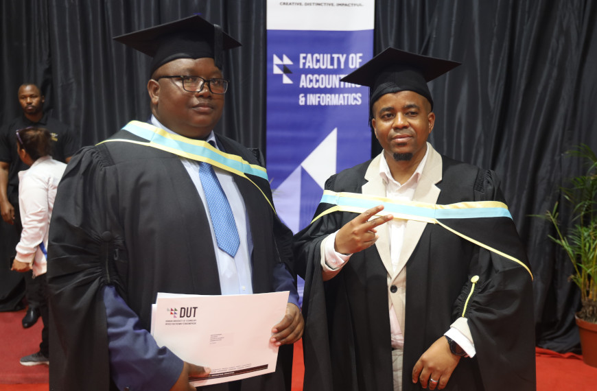 FIRST THREE MBA STUDENTS GRADUATES FROM THE DUT BUSINESS SCHOOL